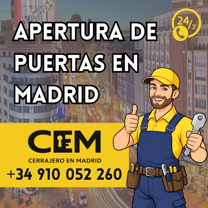 Apertura de puertas Madrid 24h